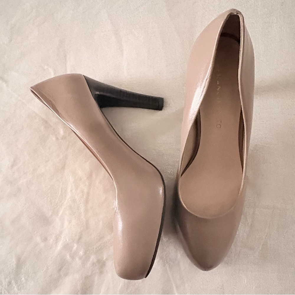 🤎Franco Sarto-Classic Nude High Heel Pumps - Women - Picture 2 of 7